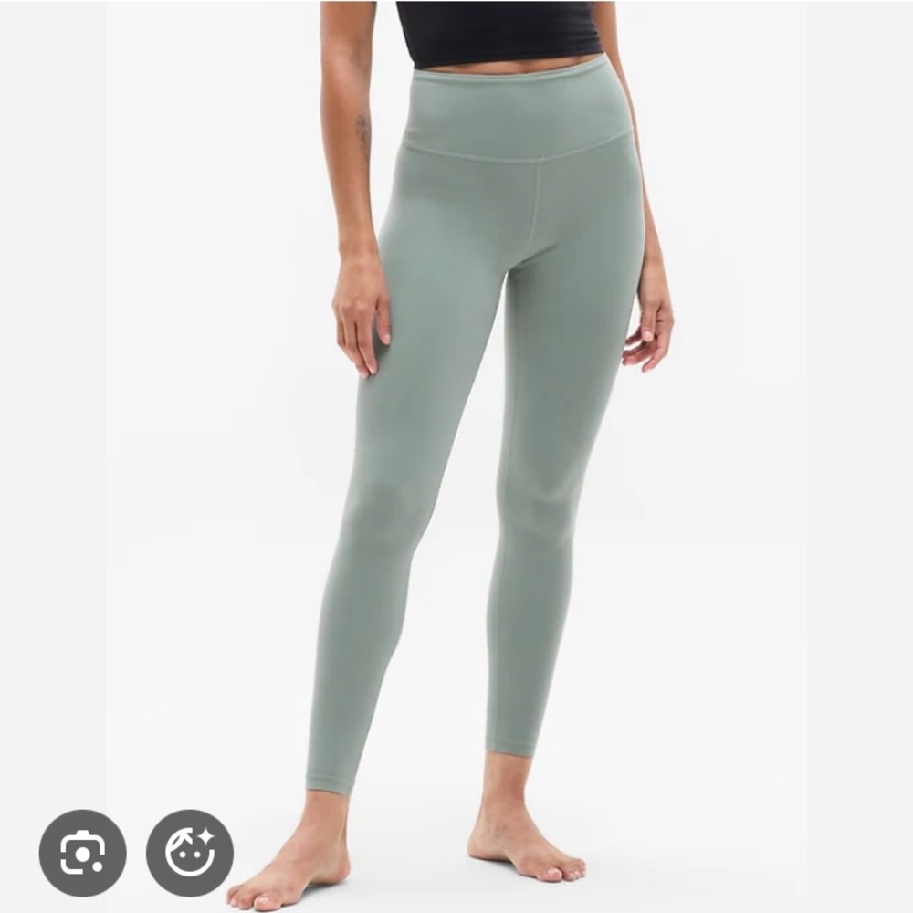 Athleta Elation Ultra High Rise 7/8 Leggings - Sage Green Heather